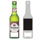beer bottle shaped opener with magnet