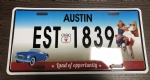 aluminum car license plate